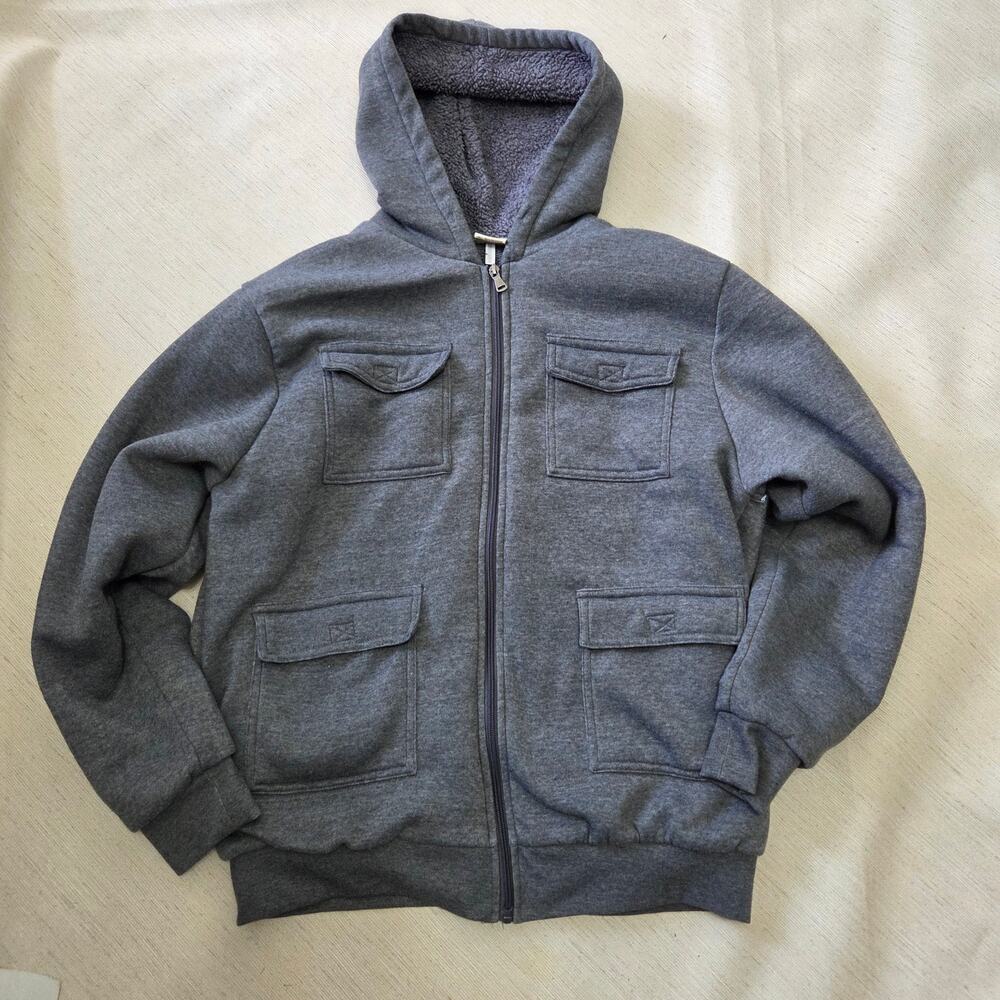 Open Trail's Men's Warm Zip Up Sweatshirt/Jacket/Hoodie Size Large